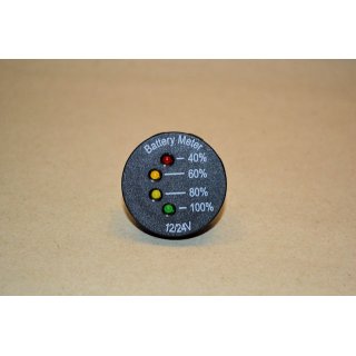  Batterie- Ladezustand Kapazität - Anzeige 12 Volt / 24 Volt Digital