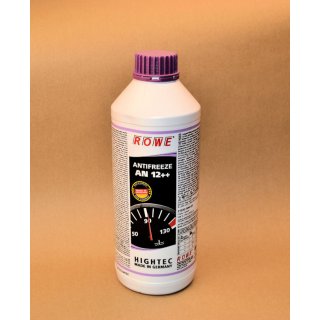 ROWE  LANGZEIT - Kühlerfrostschutz   HIGHTEC-ANTIFREEZE AN 12 +++   1.5 Liter Gebinde  Farbe  rosa