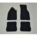 Käfer: Premium!  Teppich Fußmatten Satz in schwarz mit Echtledereinfassung!
